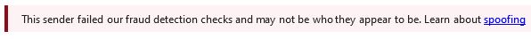 This sender failed our fraud detection checks and may not be who they appear to be.